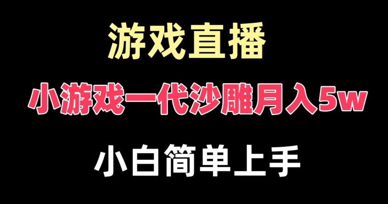 玩小游戏一代沙雕月入5w，爆裂变现，快速拿结果，高级保姆式教学【揭秘】-千优网创