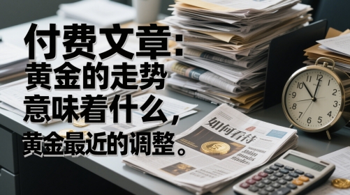 付费文章：黄金的走势意味着什么，如何看待黄金最近的调整-千优网创