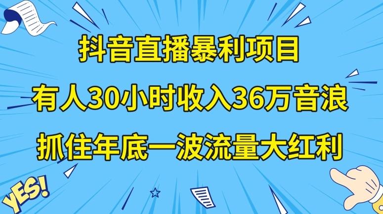 抖音直播暴利项目,有人30小时收入36万音浪,公司宣传片年会视频制作,抓住年底一波流量大红利【揭秘】-千优网创
