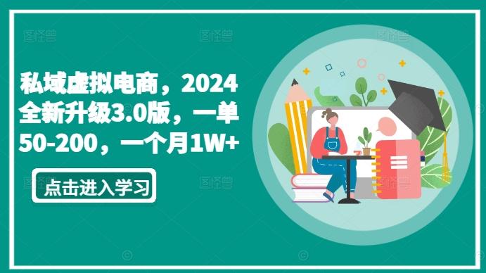 私域虚拟电商，2024全新升级3.0版，一单50-200，一个月1W+【揭秘】-千优网创