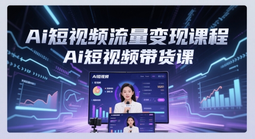 Ai短视频流量变现课程，Ai短视频带货课-千优网创