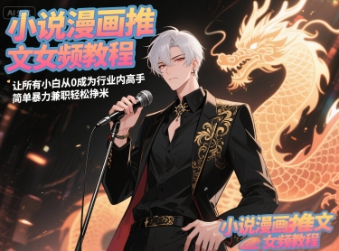 小说漫画推文女频教程，让所有小白从0成为行业内高手，简单暴力兼职轻松挣米-千优网创