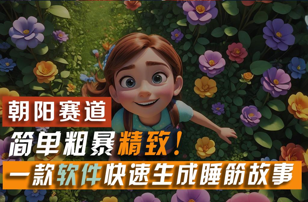 利用一款软件5分钟一条爆款睡筋故事,简单粗暴精致!小白月入2w+-千优网创