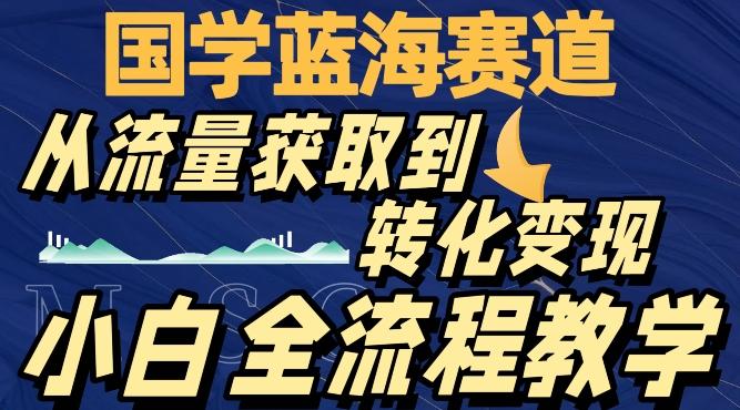 国学蓝海赛道，从流量获取，到转化变现，全流程教学-千优网创