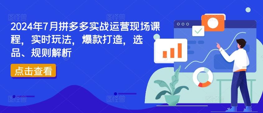 2024年7月拼多多实战运营现场课程,实时玩法,爆款打造,选品、规则解析-千优网创
