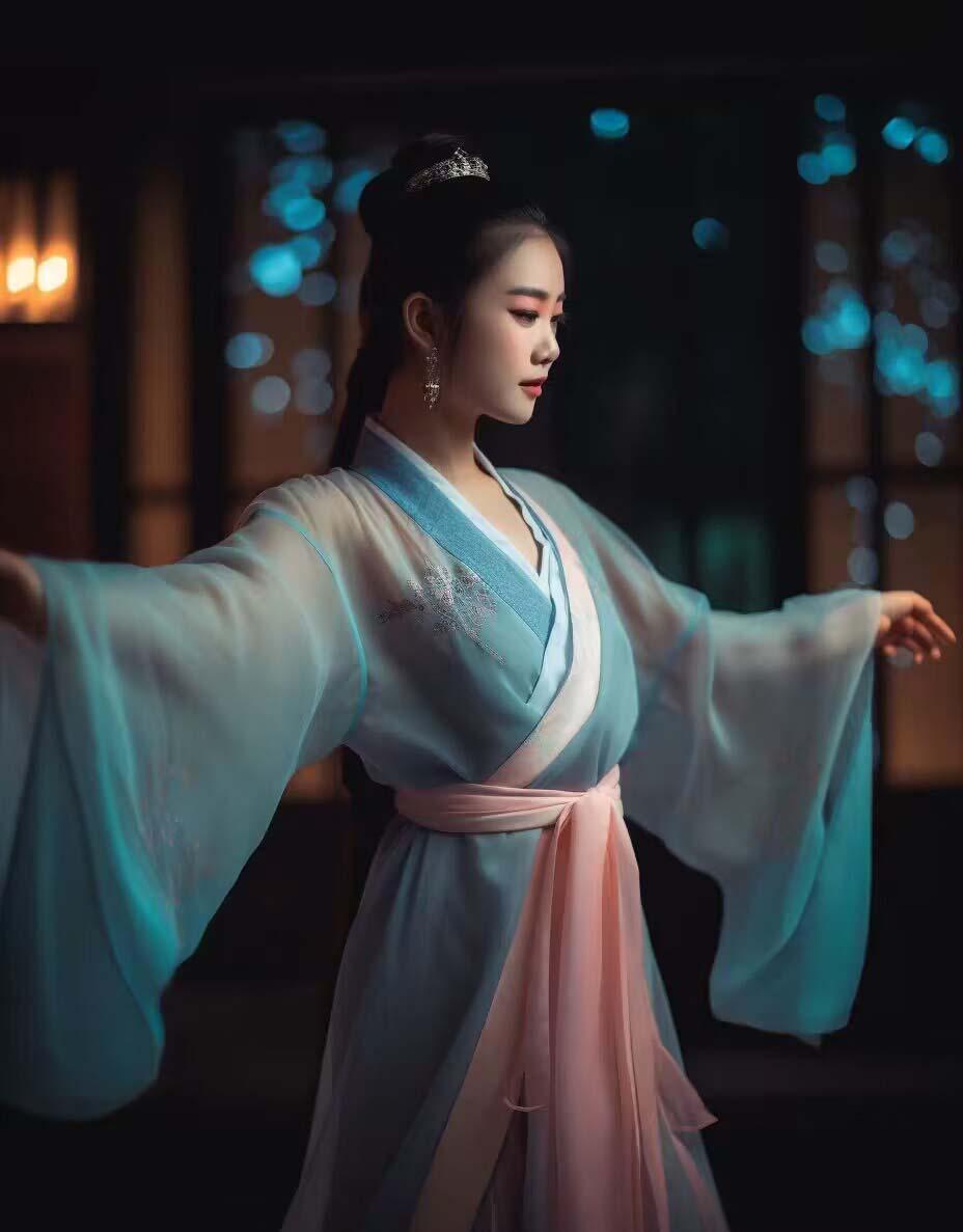 Midjourney关键词-AI生成中国风古装汉服美女人像提示关键词-千优网创