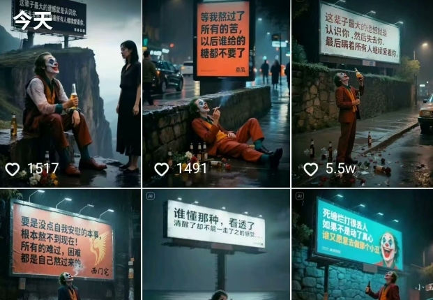 一条视频竟然15W赞!用AI制作小丑自嘲扎心文案视频,当下非常火爆的短视频流量神器-千优网创