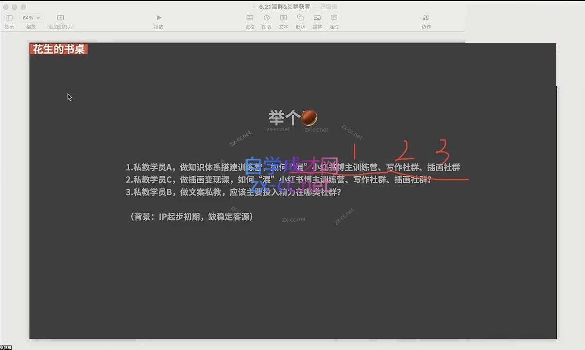 花生的书桌·个人IP系统课2024私教班-千优网创