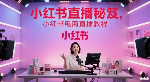 小红书直播秘笈，小红书电商直播教程-千优网创