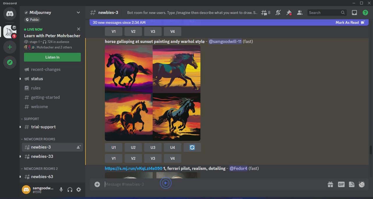 (9643期)Midjourney AI人工智能艺术图片从入门到高级创作教程-34节课-中英字幕-千优网创