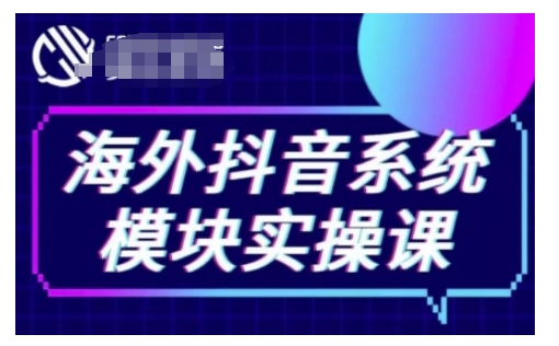 海外抖音Tiktok系统模块实操课,TK短视频带货,TK直播带货,TK小店端实操等-千优网创