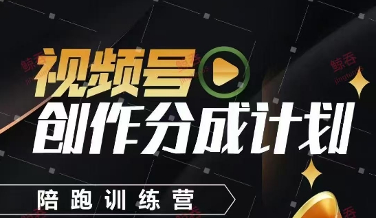 视频号创作分成计划陪跑训练营，手把手教会你如何制作视频，细水长流型项目-千优网创