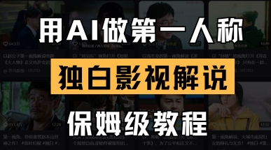 用AI做第一人称独白影视解说,手把手教学,保姆级教程-千优网创