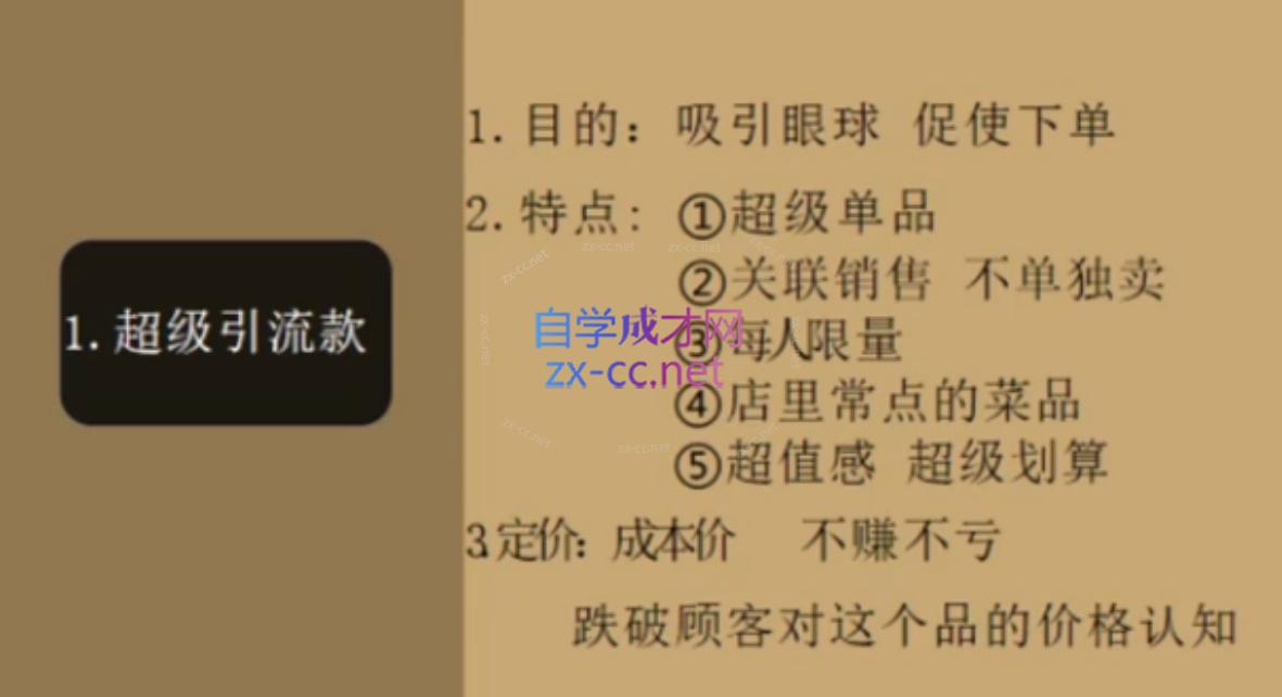 美丽老师·2024餐饮短视频摸版课-千优网创