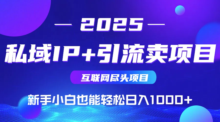 私域IP+卖项目，普通人小白也能轻松实现日入1000+-千优网创