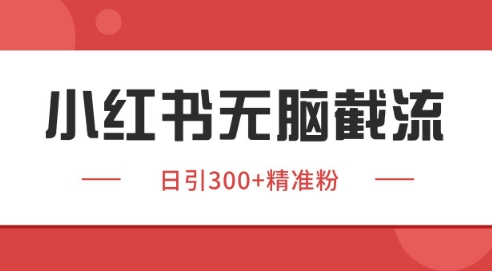 小红书截流同行客源，独家野路子获客玩法 日引200+暴力获客【揭秘】-千优网创