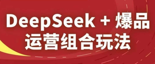 DeepSeek+爆品运营组合玩法，2025淘系精品课-千优网创