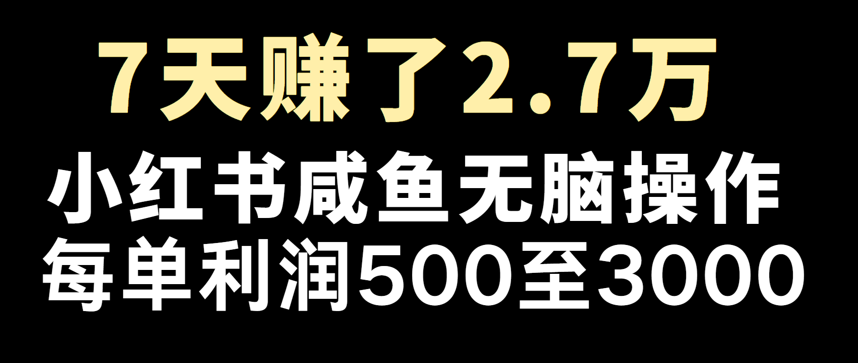 冷门暴利，超级简单的项目0成本玩法，每单在500至4000的利润-千优网创