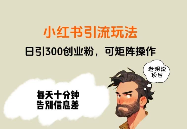 靠小红书视频日印300粉，两分钟一个视频轻松矩阵-千优网创