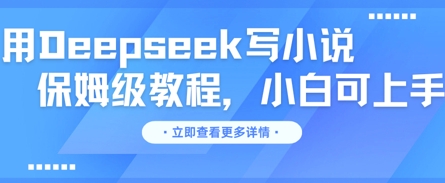 用Deepseek写小说,保姆级教程,小白可实操-千优网创