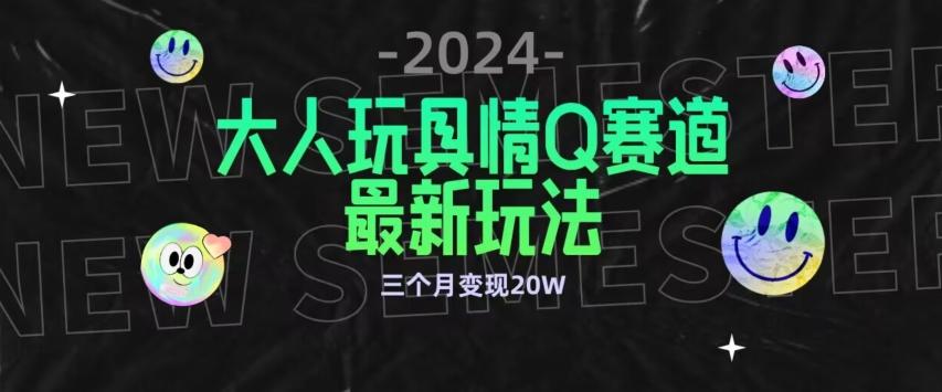 全新大人玩具情Q赛道合规新玩法，公转私域不封号流量多渠道变现，三个月变现20W【揭秘】-千优网创