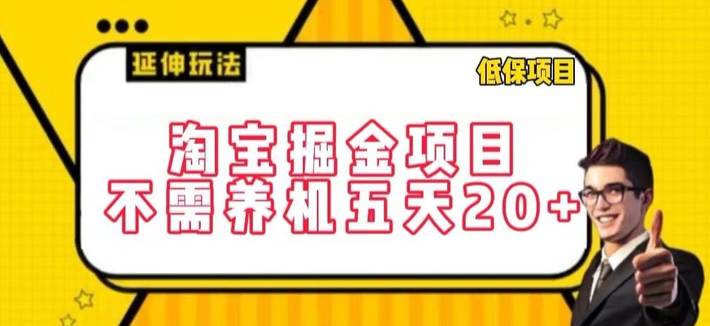 淘宝掘金项目，不需养机，五天20+，每天只需要花三四个小时【揭秘】-千优网创